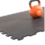TRINFIT Sportovní gumová podlaha do fitness_puzzle_50_50_černá_5dg